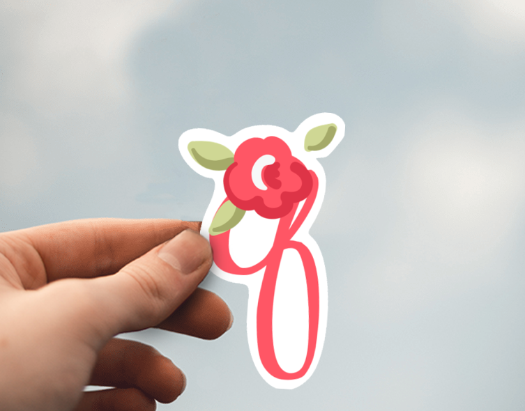 (38) Removable White Vinyl Semi-Glossy Die-Cut Sticker