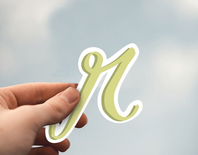 (38) Removable White Vinyl Semi-Glossy Die-Cut Sticker