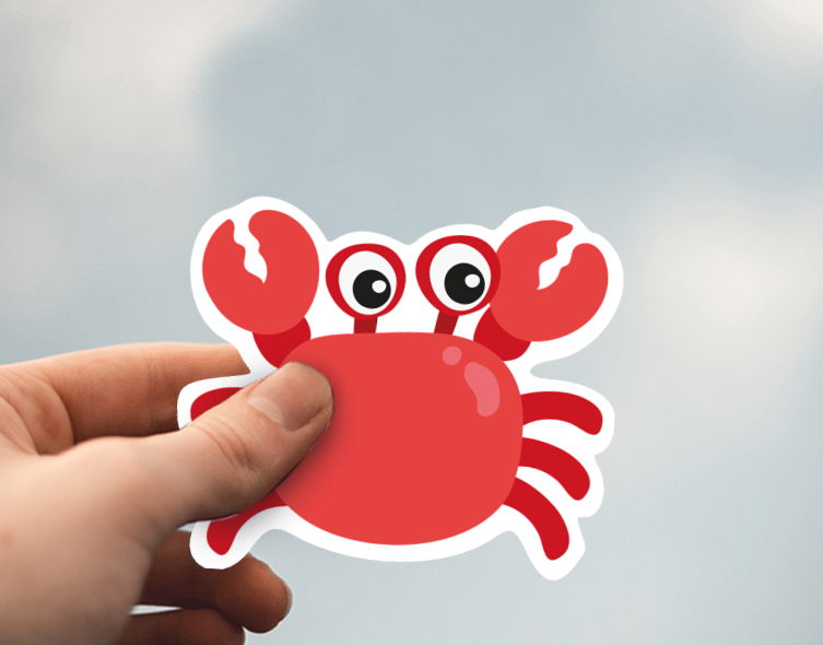 (38) Removable White Vinyl Semi-Glossy Die-Cut Sticker