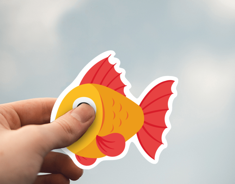 (38) Removable White Vinyl Semi-Glossy Die-Cut Sticker