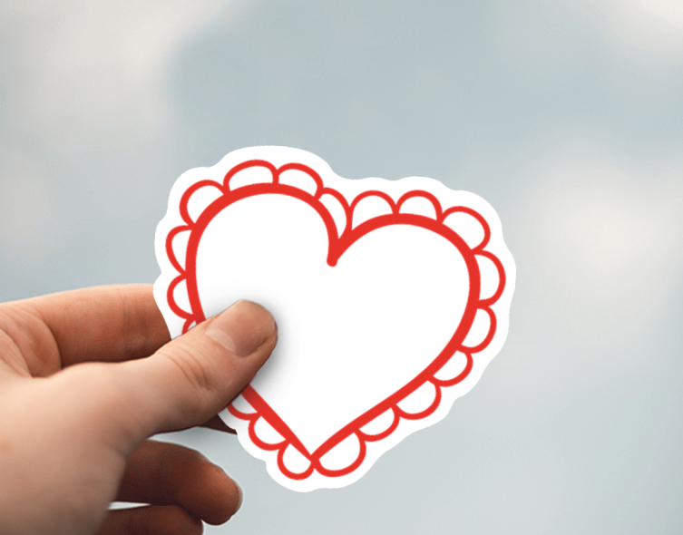 (38) Removable White Vinyl Semi-Glossy Die-Cut Sticker