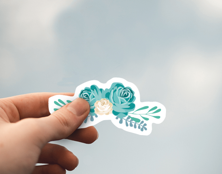 (38) Removable White Vinyl Semi-Glossy Die-Cut Sticker