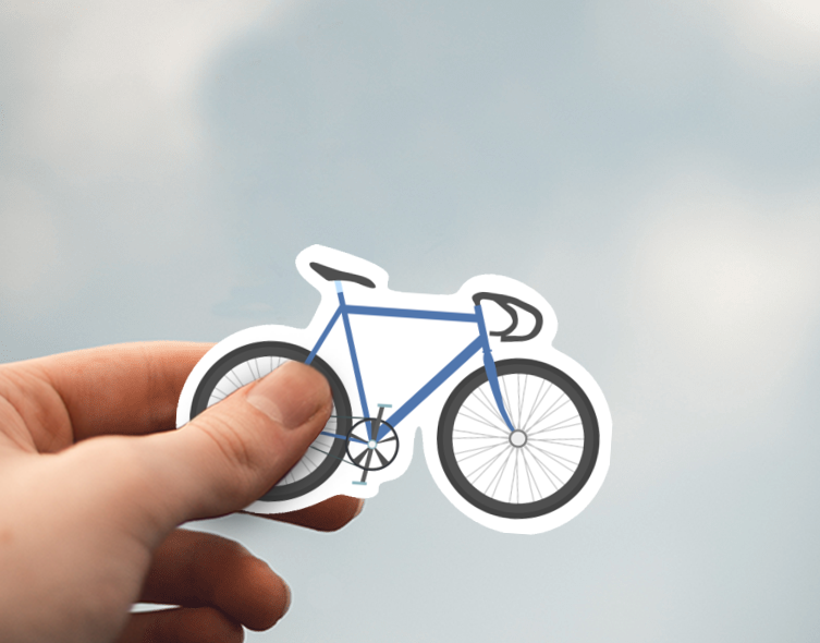 (38) Removable White Vinyl Semi-Glossy Die-Cut Sticker