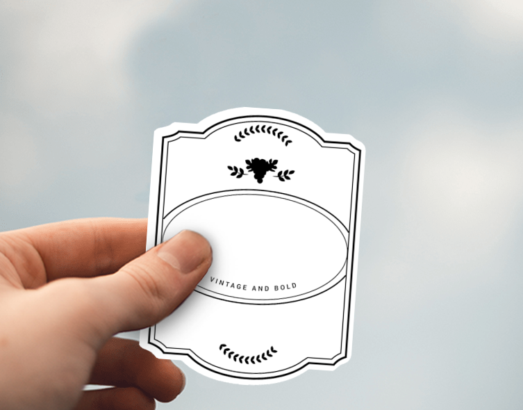 (38) Removable White Vinyl Semi-Glossy Die-Cut Sticker