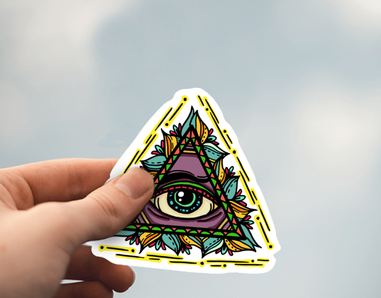 (38) Removable White Vinyl Semi-Glossy Die-Cut Sticker