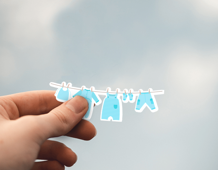 (38) Removable White Vinyl Semi-Glossy Die-Cut Sticker