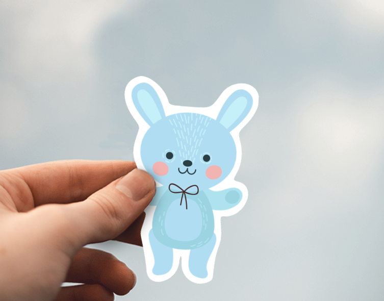 (38) Removable White Vinyl Semi-Glossy Die-Cut Sticker