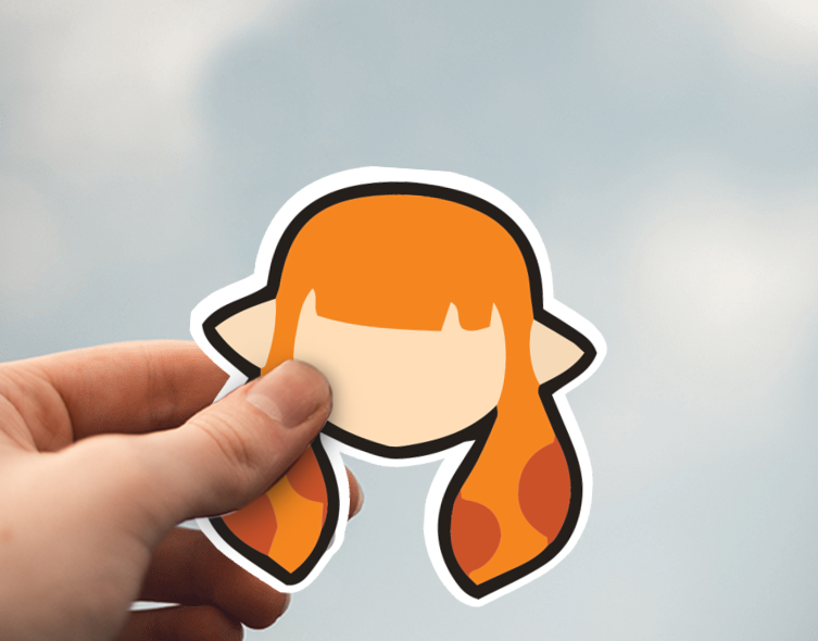 (38) Removable White Vinyl Semi-Glossy Die-Cut Sticker