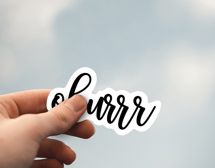 (38) Removable White Vinyl Semi-Glossy Die-Cut Sticker