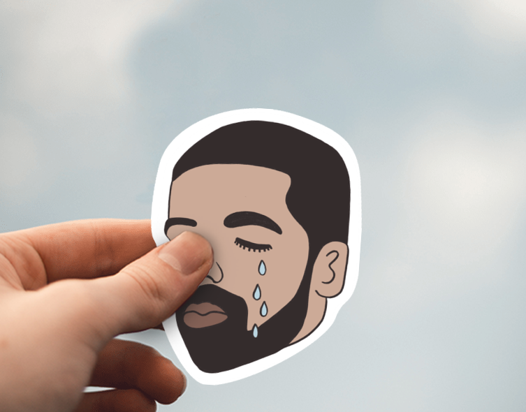 (38) Removable White Vinyl Semi-Glossy Die-Cut Sticker