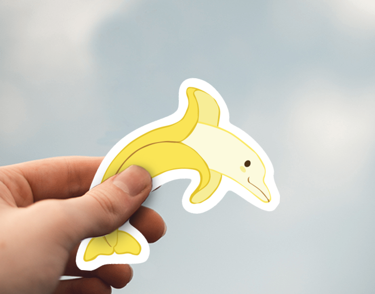 (38) Removable White Vinyl Semi-Glossy Die-Cut Sticker