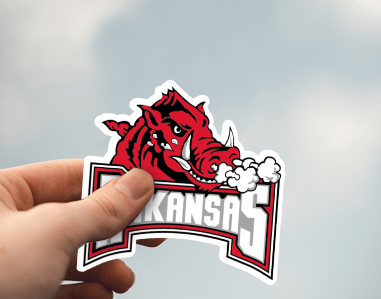 (38) Removable White Vinyl Semi-Glossy Die-Cut Sticker