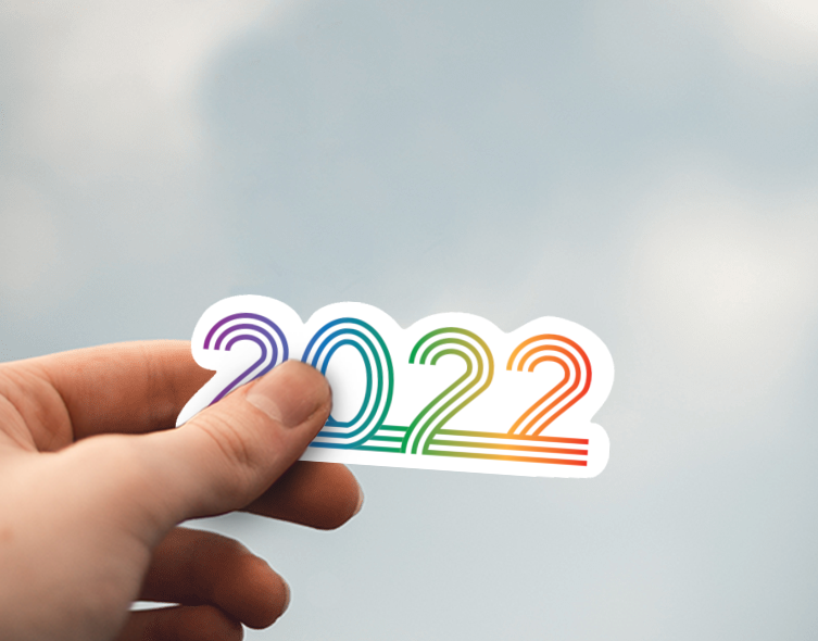 (38) Removable White Vinyl Semi-Glossy Die-Cut Sticker