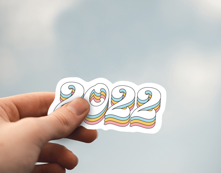 (38) Removable White Vinyl Semi-Glossy Die-Cut Sticker