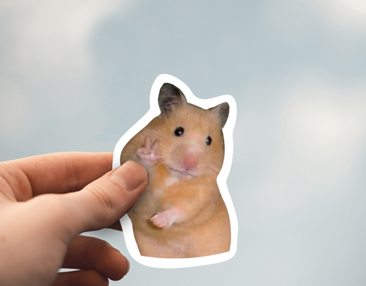 (38) Removable White Vinyl Semi-Glossy Die-Cut Sticker