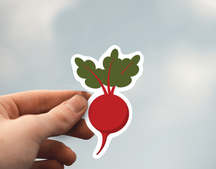 (38) Removable White Vinyl Semi-Glossy Die-Cut Sticker