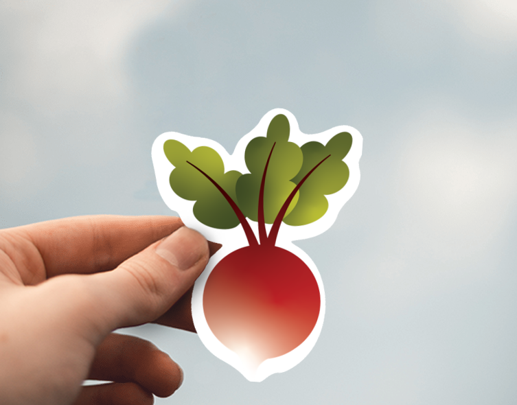 (38) Removable White Vinyl Semi-Glossy Die-Cut Sticker