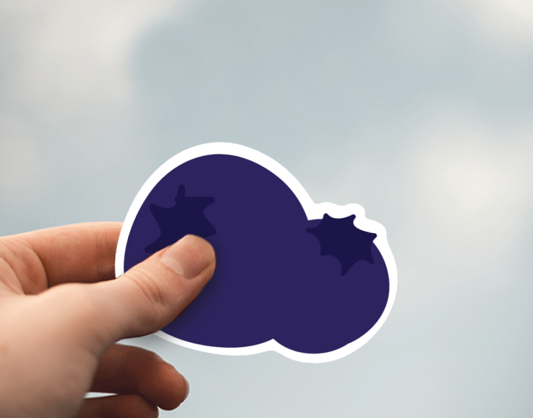 (38) Removable White Vinyl Semi-Glossy Die-Cut Sticker