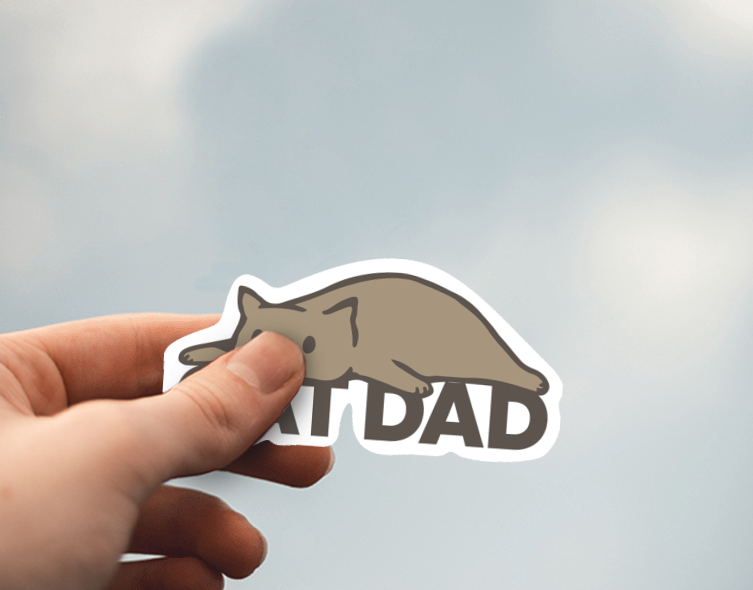 (38) Removable White Vinyl Semi-Glossy Die-Cut Sticker