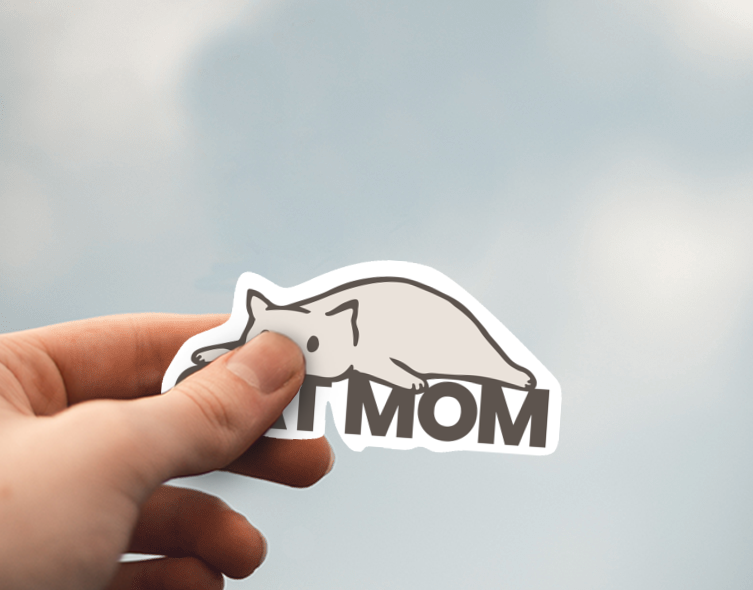 (38) Removable White Vinyl Semi-Glossy Die-Cut Sticker