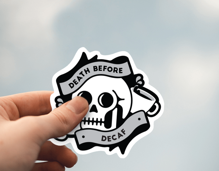 (38) Removable White Vinyl Semi-Glossy Die-Cut Sticker