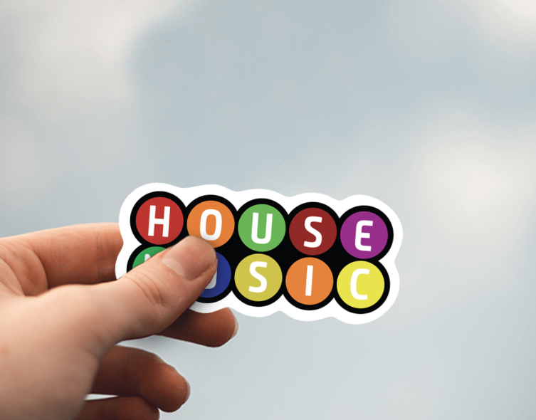 (38) Removable White Vinyl Semi-Glossy Die-Cut Sticker