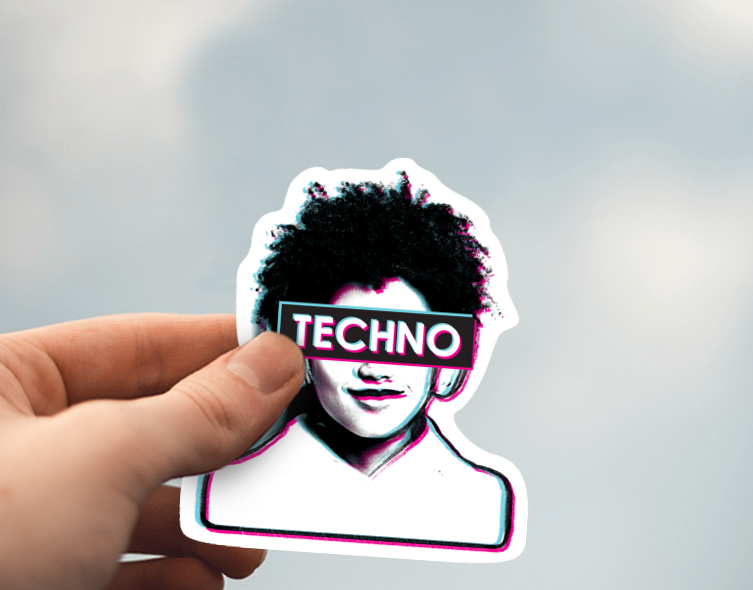 (38) Removable White Vinyl Semi-Glossy Die-Cut Sticker