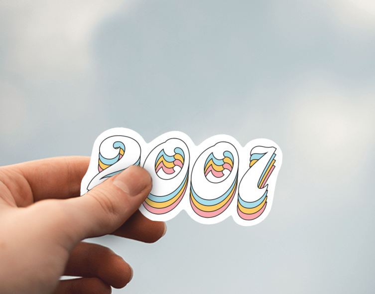 (38) Removable White Vinyl Semi-Glossy Die-Cut Sticker