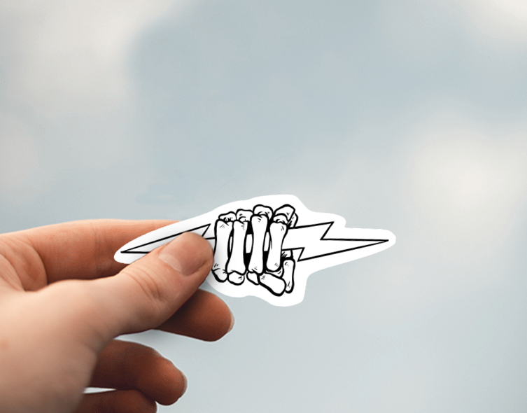 (38) Removable White Vinyl Semi-Glossy Die-Cut Sticker