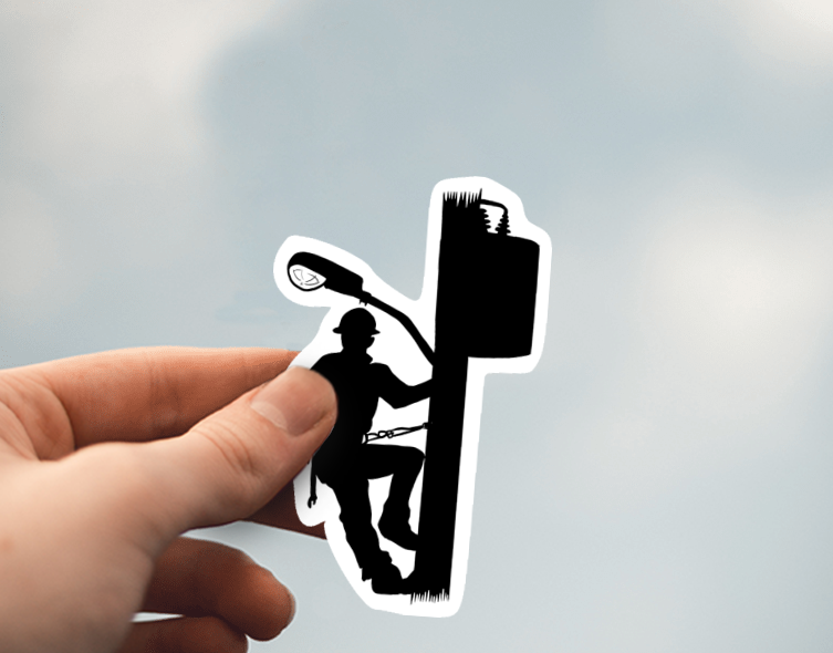 (38) Removable White Vinyl Semi-Glossy Die-Cut Sticker