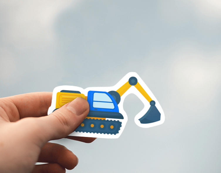 (38) Removable White Vinyl Semi-Glossy Die-Cut Sticker