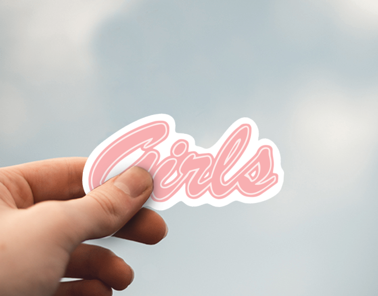 (38) Removable White Vinyl Semi-Glossy Die-Cut Sticker