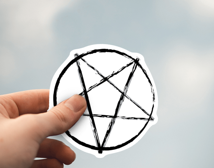 (38) Removable White Vinyl Semi-Glossy Die-Cut Sticker