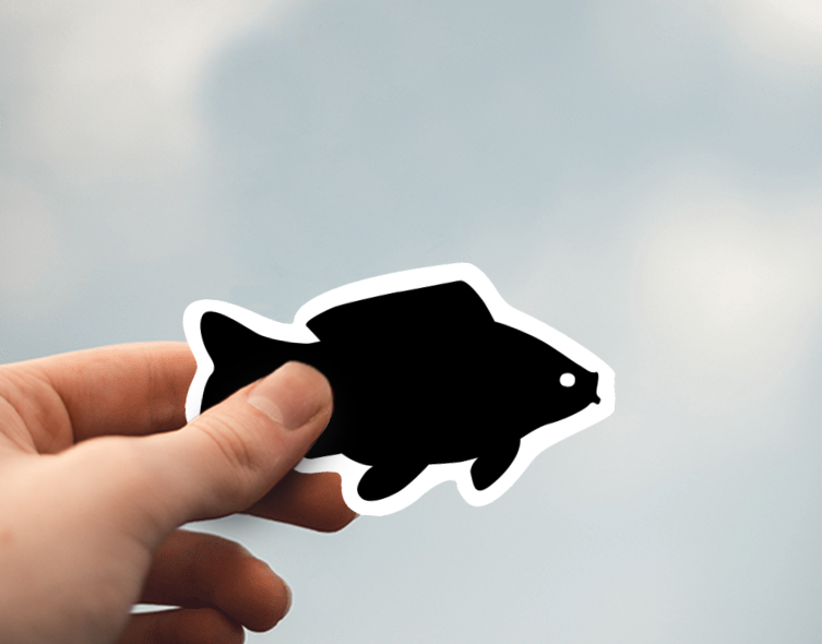 (38) Removable White Vinyl Semi-Glossy Die-Cut Sticker