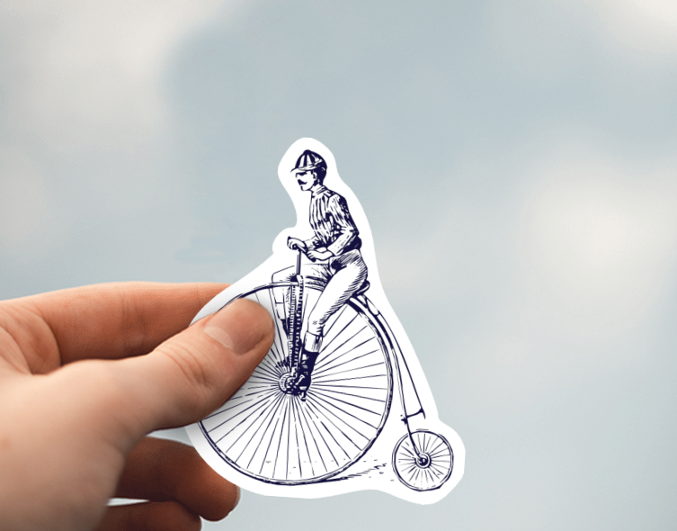 (38) Removable White Vinyl Semi-Glossy Die-Cut Sticker