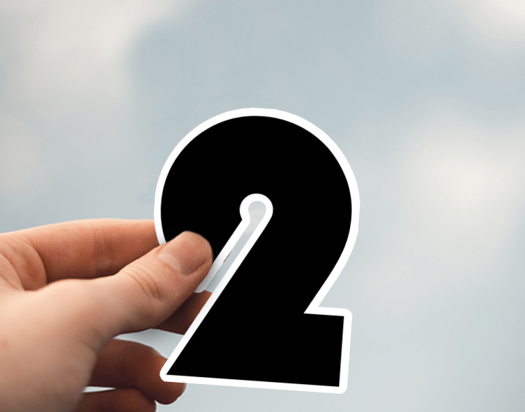 (38) Removable White Vinyl Semi-Glossy Die-Cut Sticker