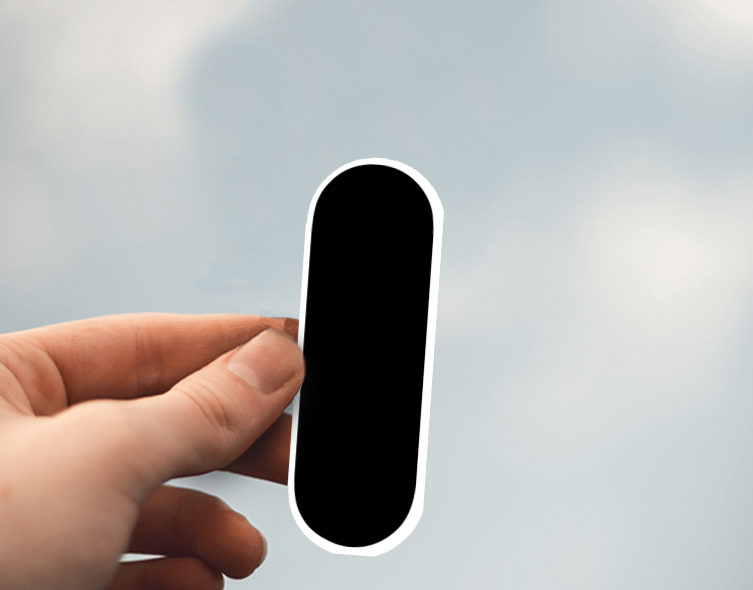 (38) Removable White Vinyl Semi-Glossy Die-Cut Sticker