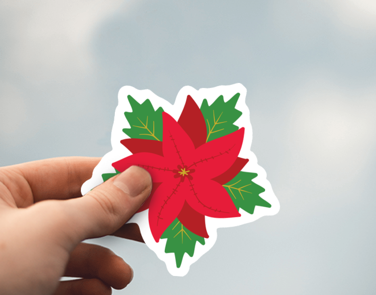 (38) Removable White Vinyl Semi-Glossy Die-Cut Sticker