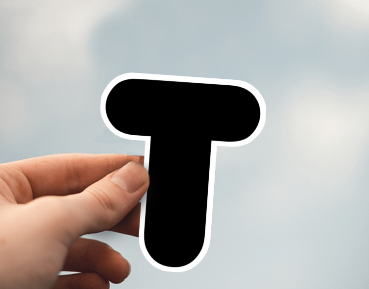 (38) Removable White Vinyl Semi-Glossy Die-Cut Sticker