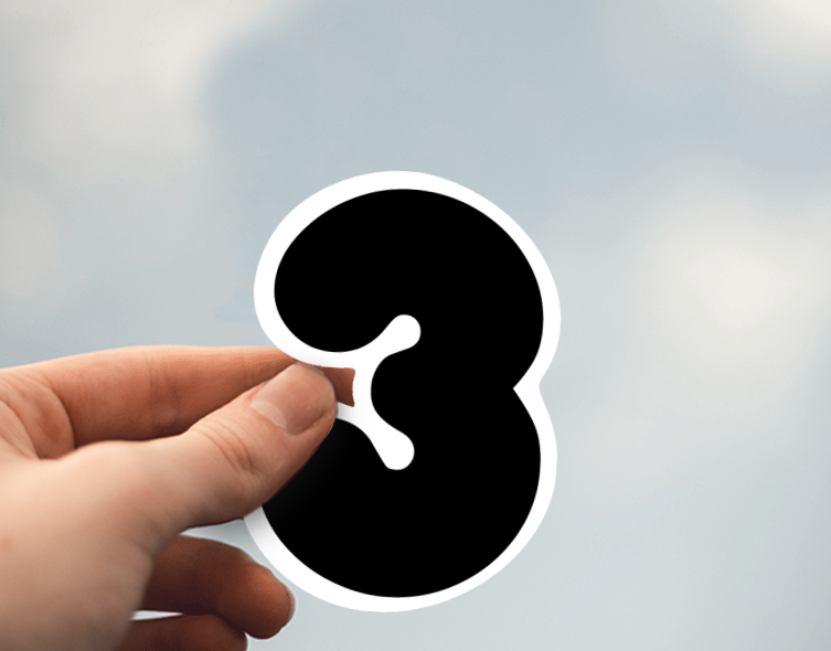 (38) Removable White Vinyl Semi-Glossy Die-Cut Sticker