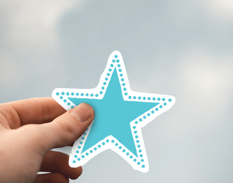 (38) Removable White Vinyl Semi-Glossy Die-Cut Sticker