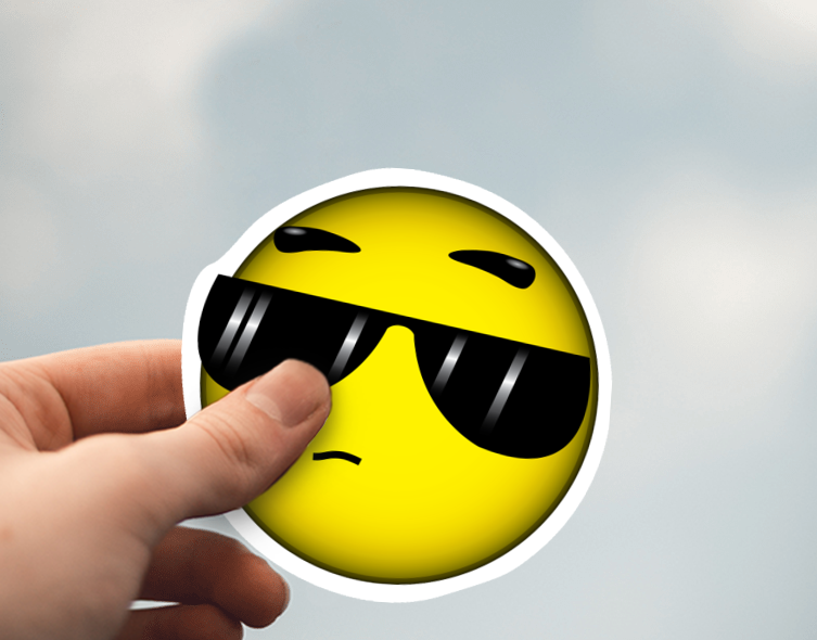 (38) Removable White Vinyl Semi-Glossy Die-Cut Sticker