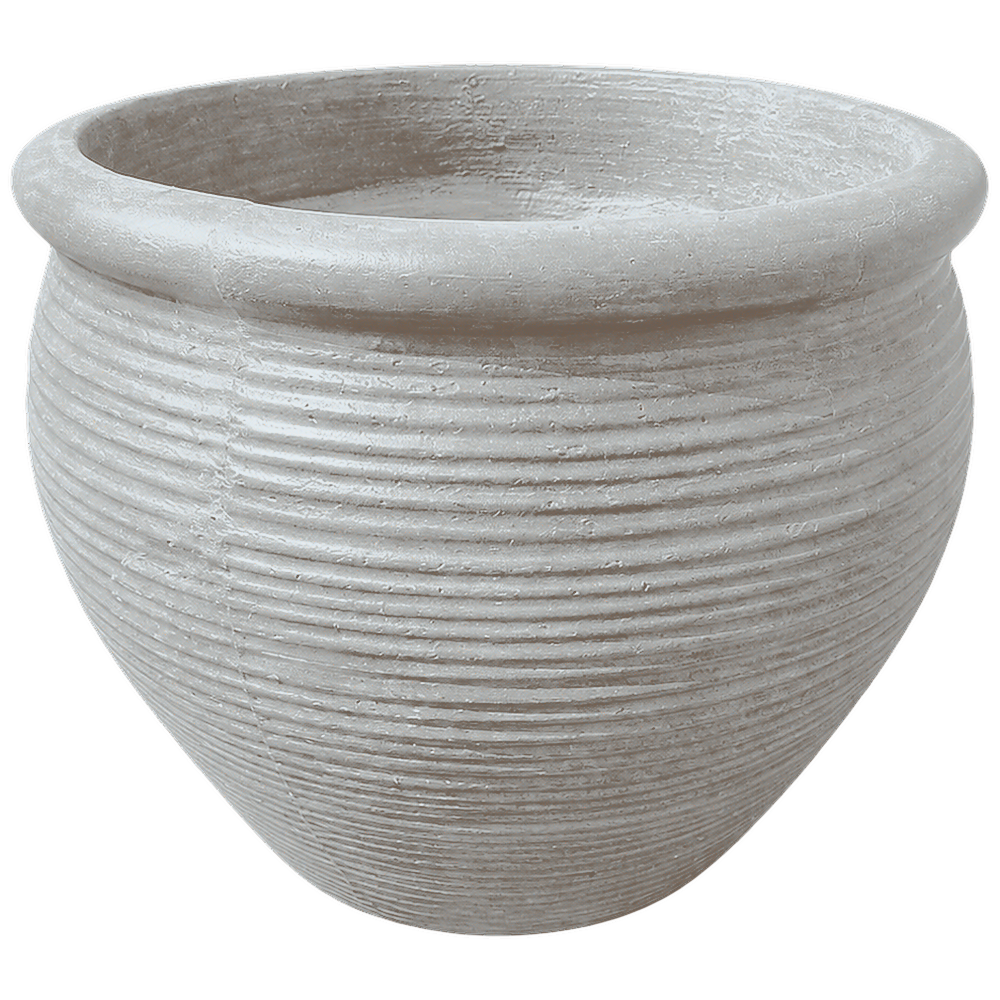 African Jar in Rock White