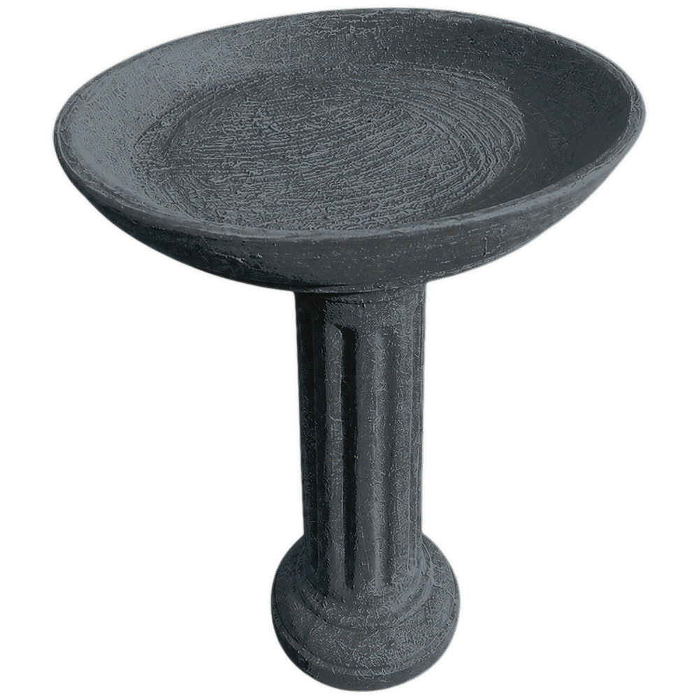 Bird Bath in Charcoal
