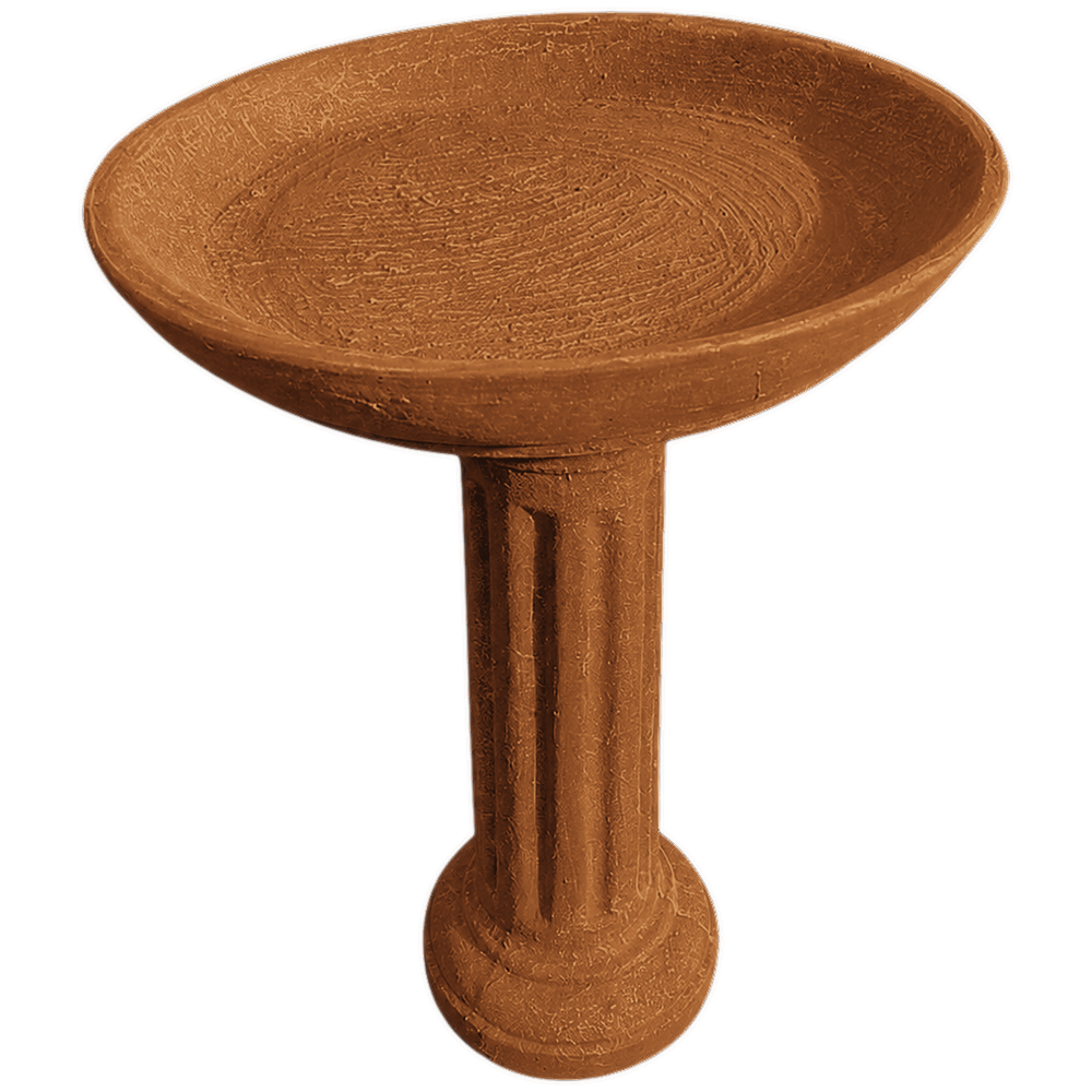 Bird Bath in Rust