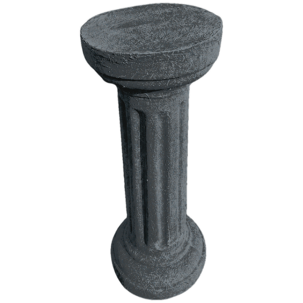 Round Column in Charcoal