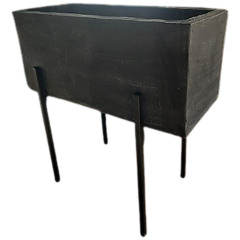 Raised Rectangular Stand, Large, GRC fibre cement planter