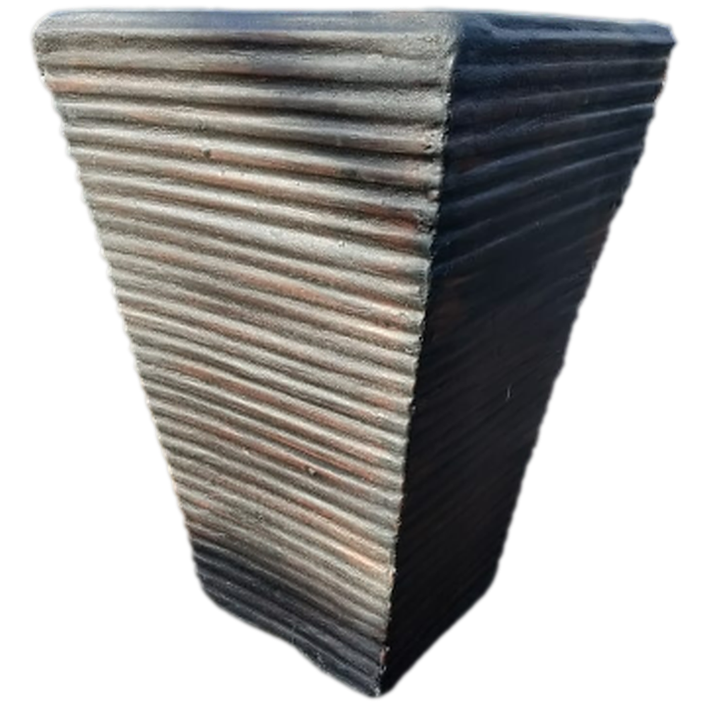 Toledo Rib, Medium, GRC fibre cement planter