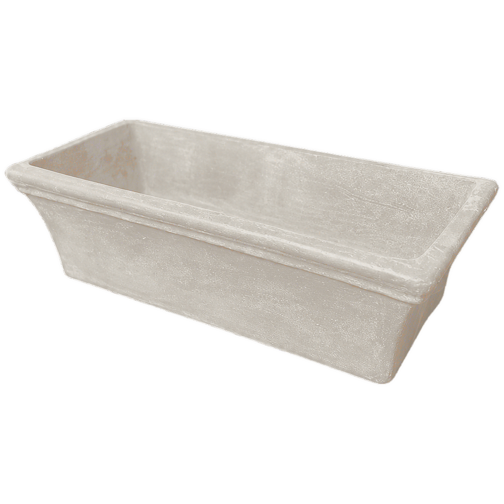 Flower Box in Light Cement