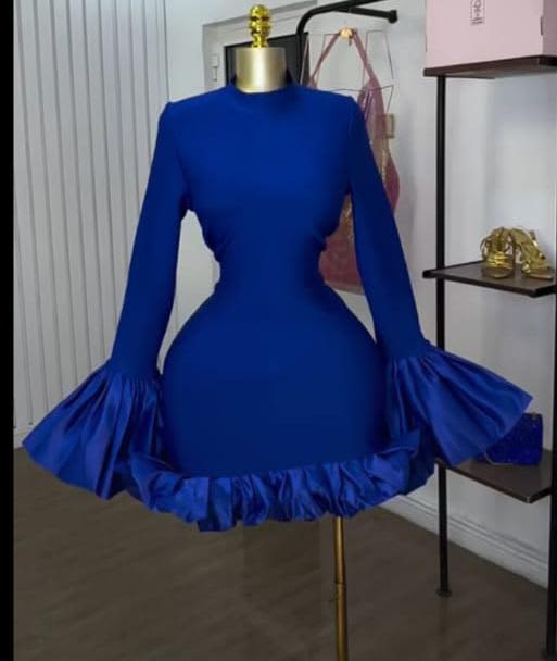 Plain short gown 